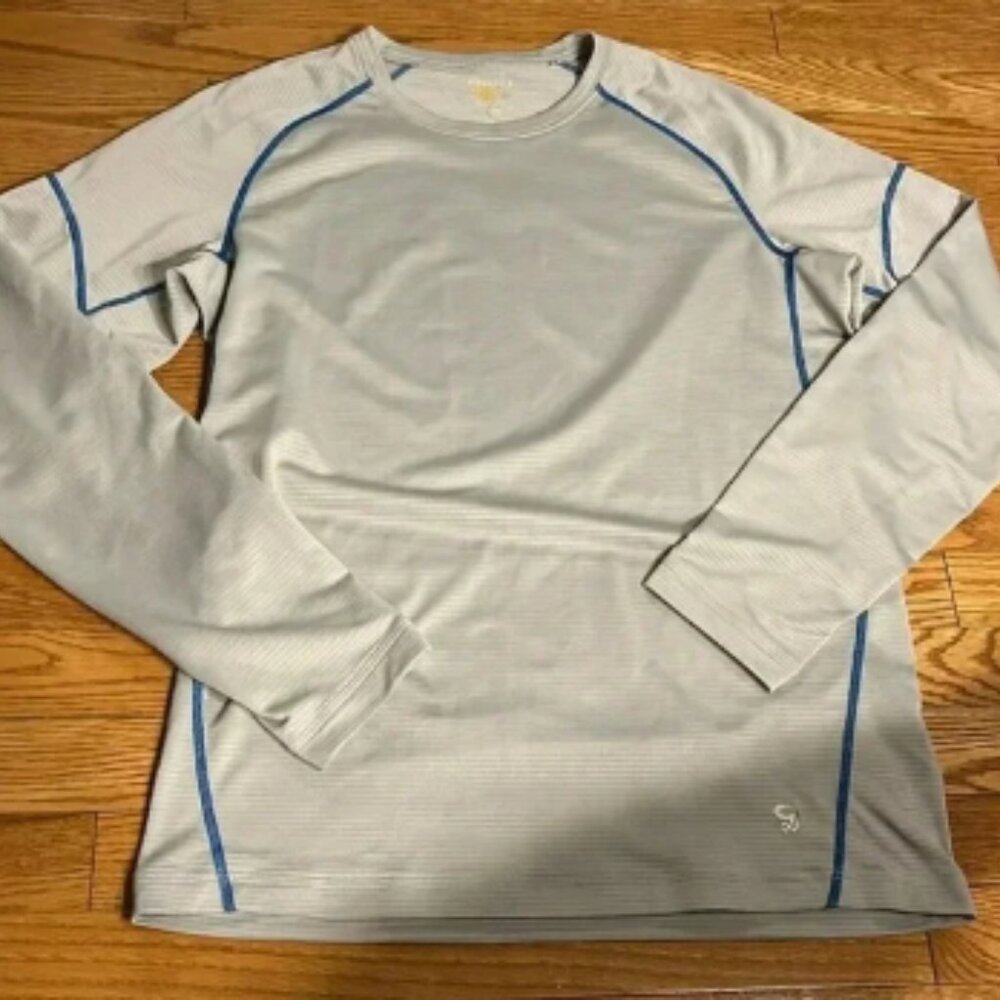 [L]Mountain Hard Wear Gray/Silver LS Sweatshirt